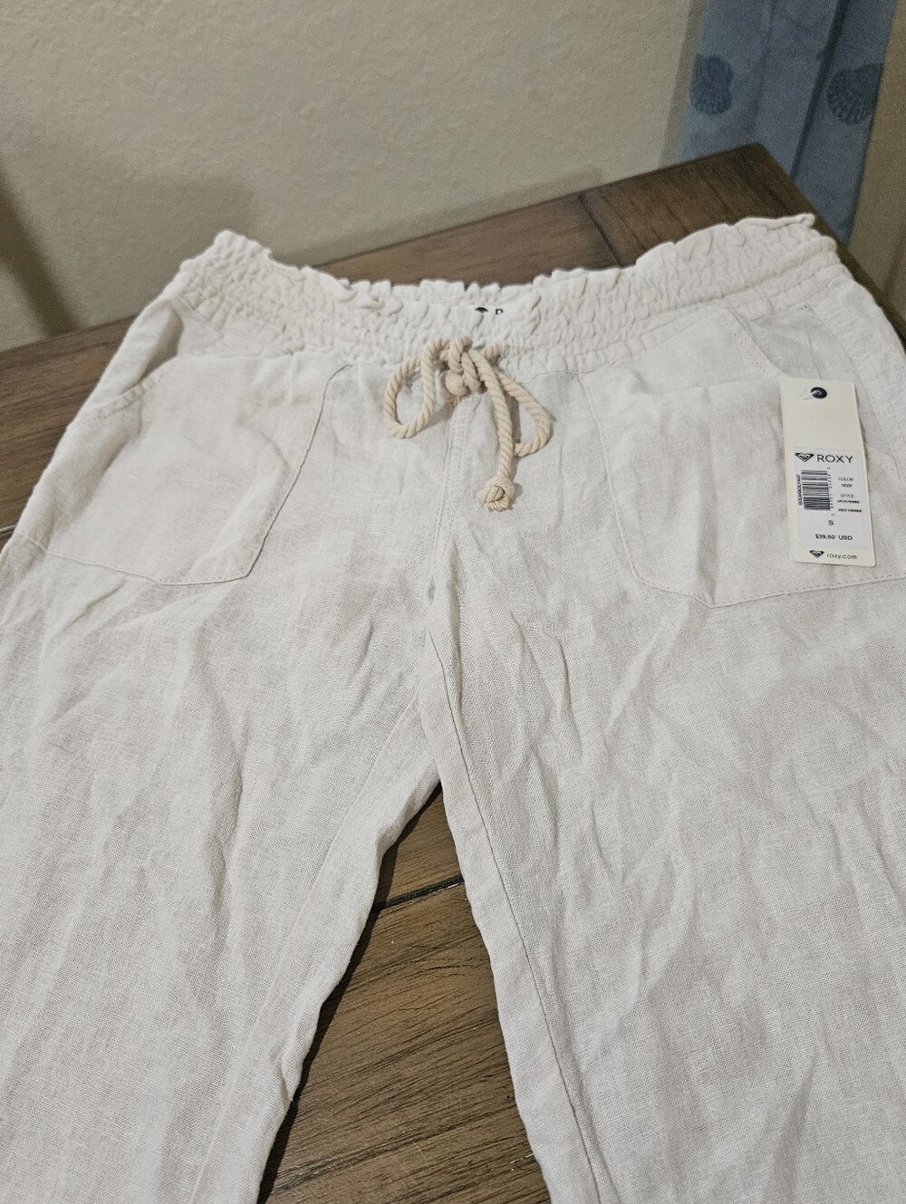 Roxy Pants New Size Medium Cream - Picture 4 of 5
